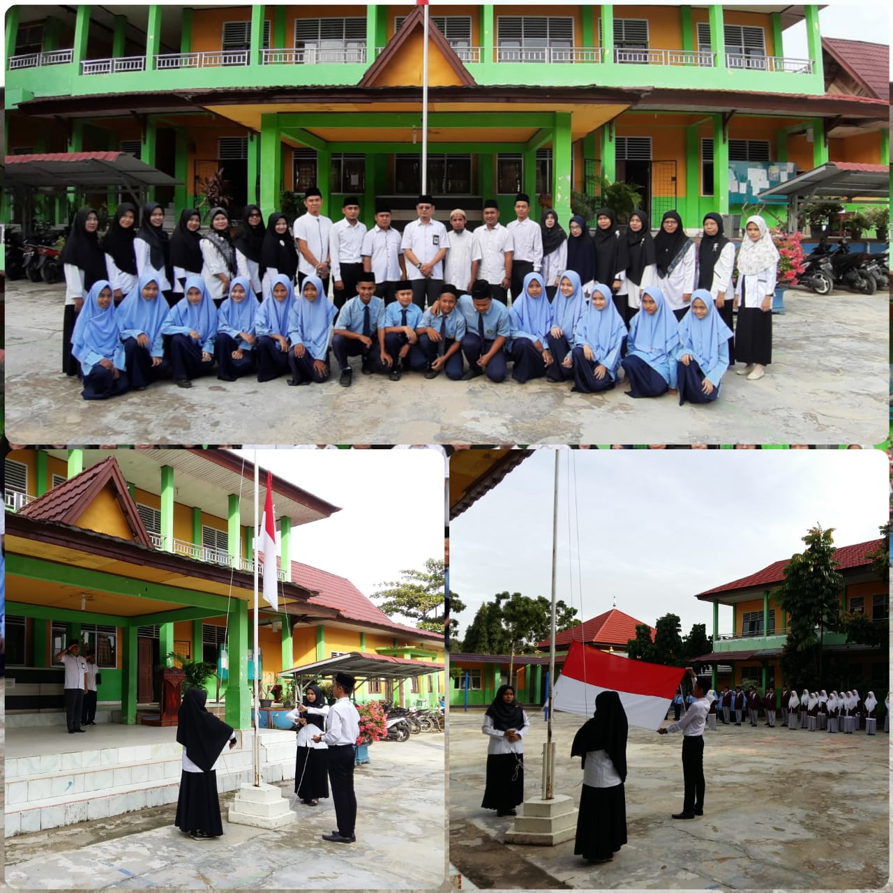 Upacara Hari lahir PANCASILA di MTsN 5 Kampar